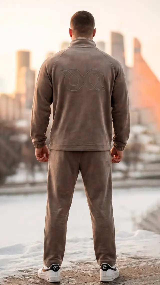 Толстовка Velour half-zip