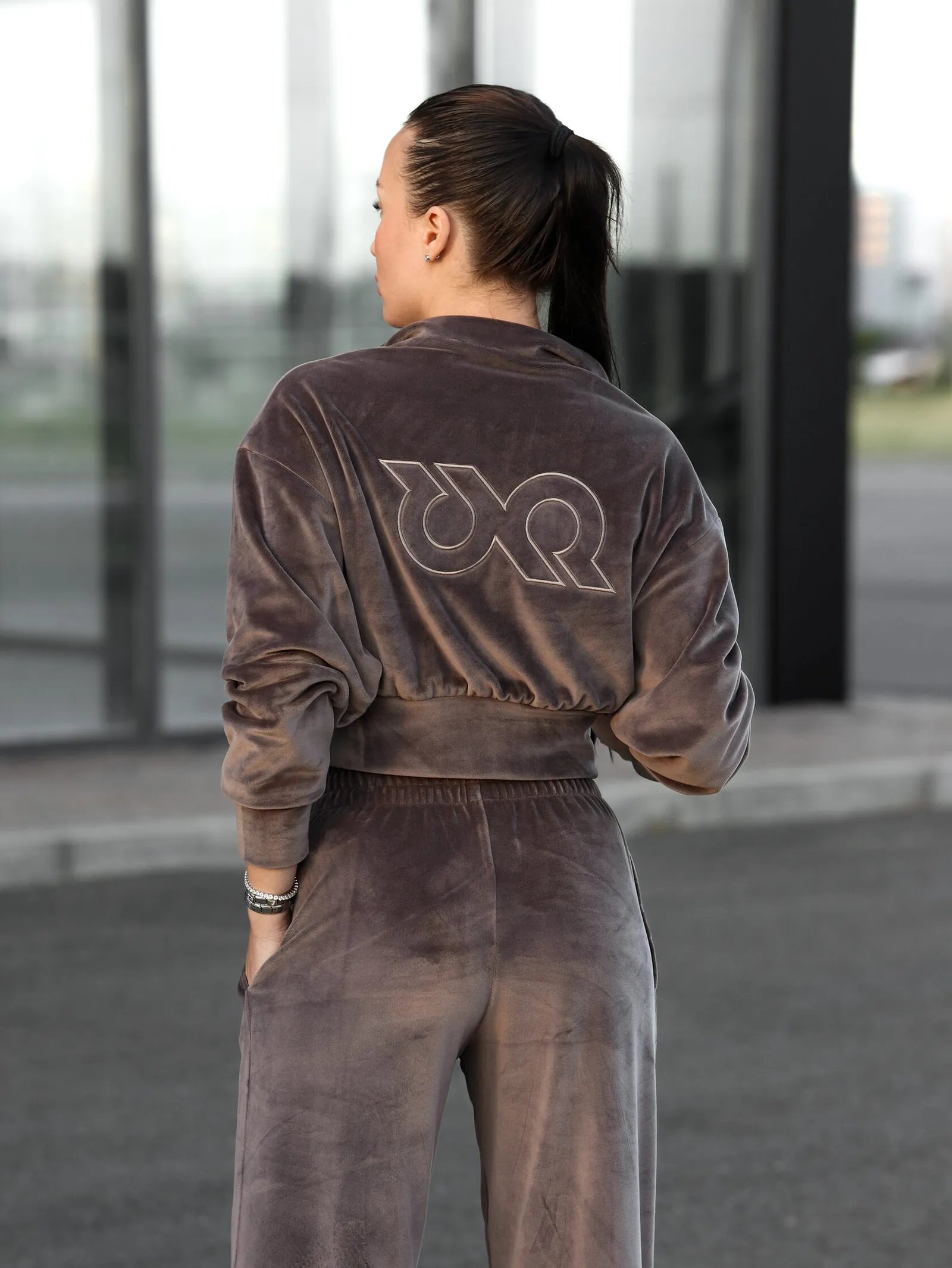Толстовка Velour women`s · Коричневый, фото 3