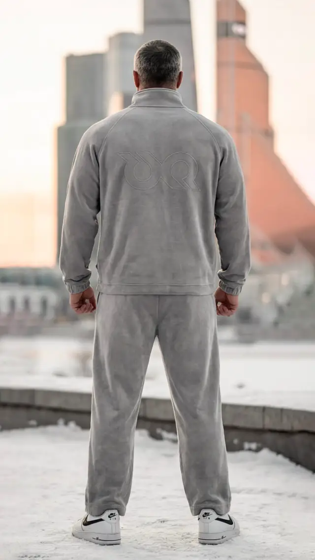 Толстовка Velour half-zip