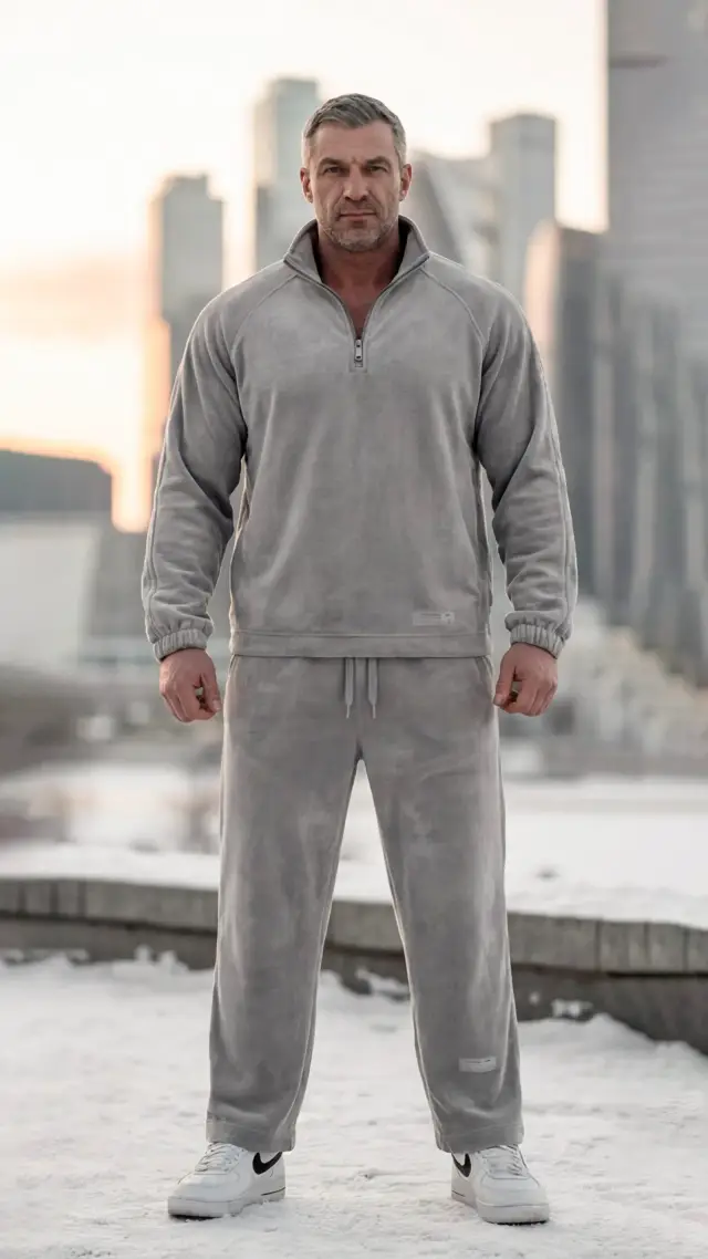 Толстовка Velour half-zip