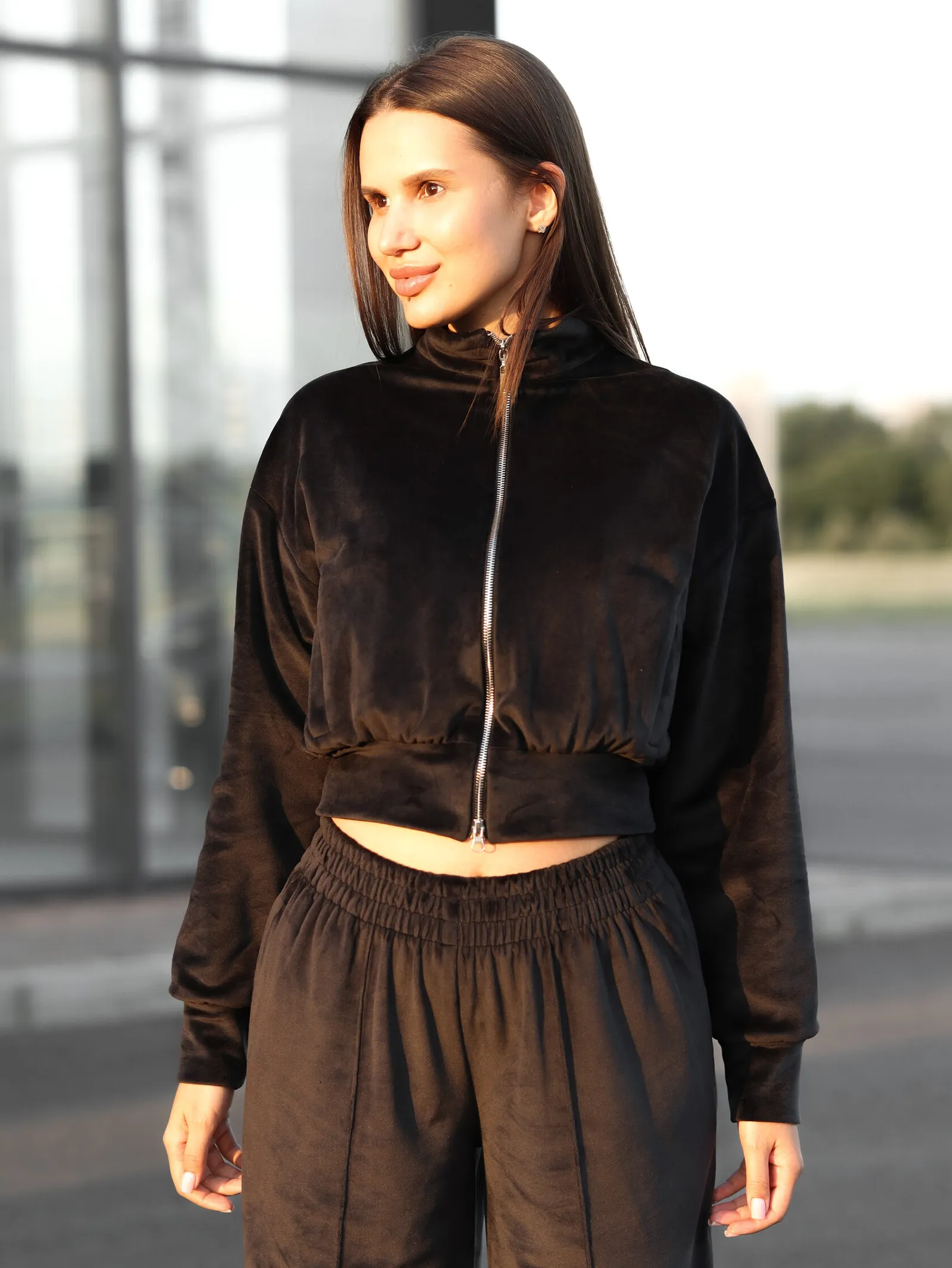 Толстовка Velour women`s · Чёрный